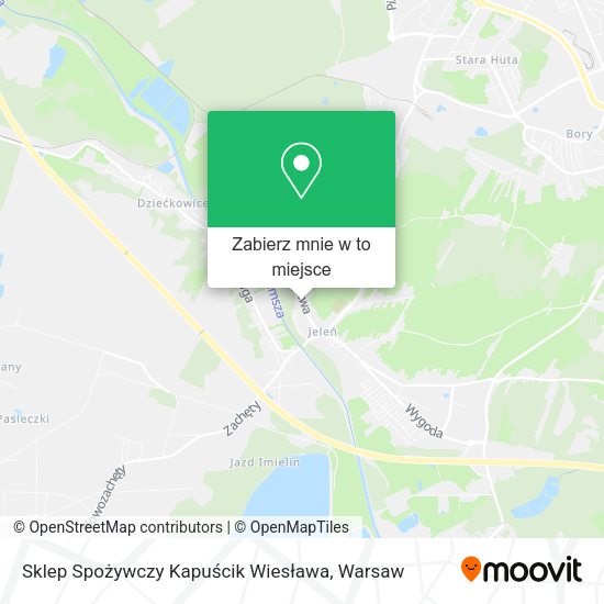 Mapa Sklep Spożywczy Kapuścik Wiesława