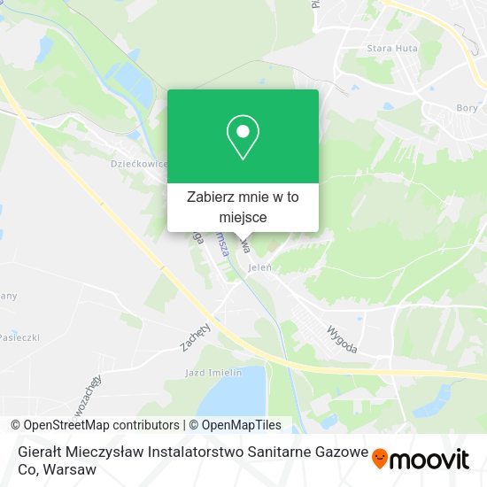 Mapa Gierałt Mieczysław Instalatorstwo Sanitarne Gazowe Co