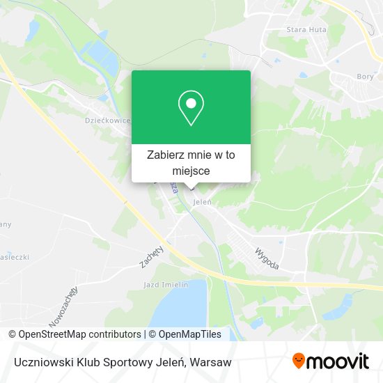 Mapa Uczniowski Klub Sportowy Jeleń