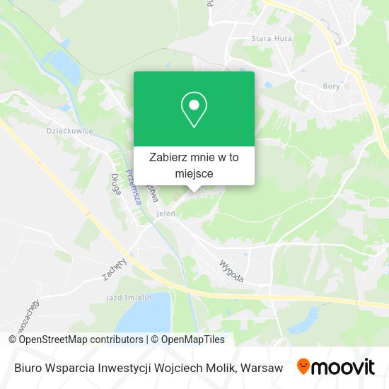 Mapa Biuro Wsparcia Inwestycji Wojciech Molik