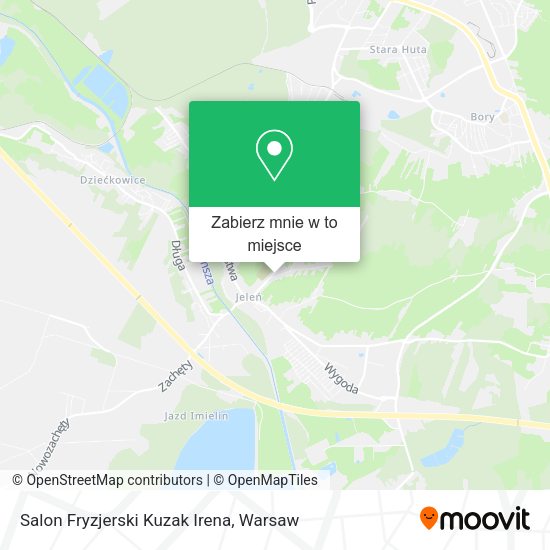 Mapa Salon Fryzjerski Kuzak Irena