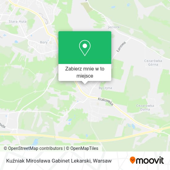 Mapa Kuźniak Mirosława Gabinet Lekarski