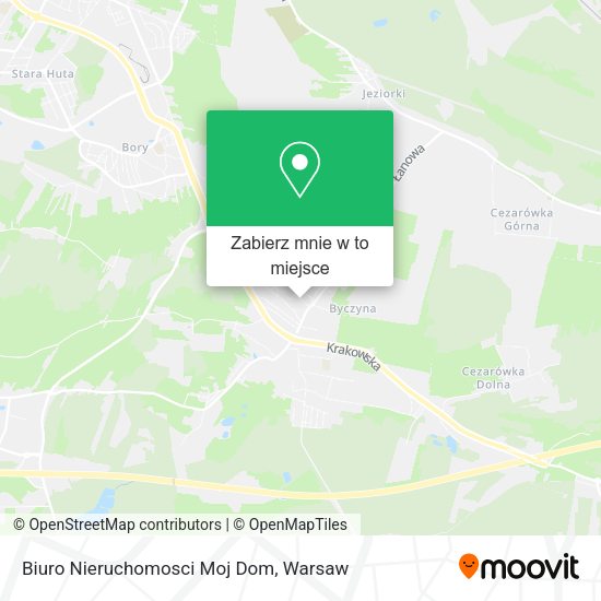 Mapa Biuro Nieruchomosci Moj Dom