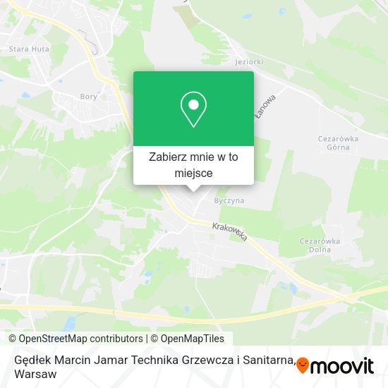 Mapa Gędłek Marcin Jamar Technika Grzewcza i Sanitarna