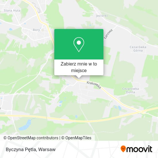 Mapa Byczyna Pętla