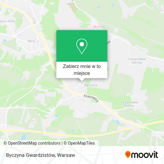 Mapa Byczyna Gwardzistów