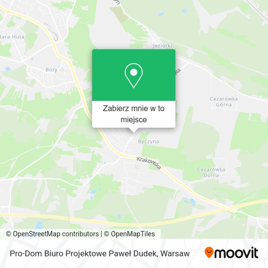 Mapa Pro-Dom Biuro Projektowe Paweł Dudek