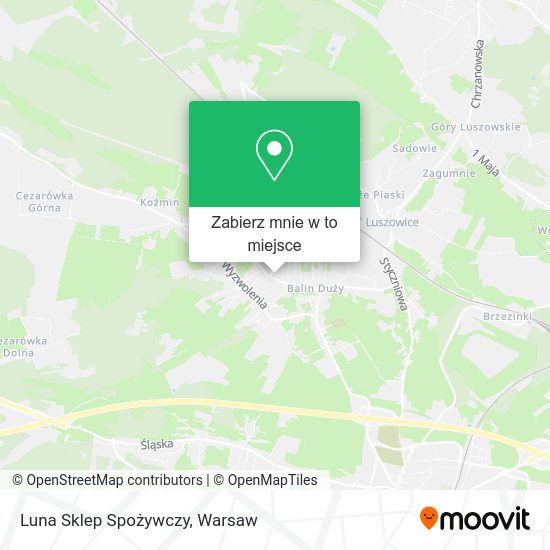 Mapa Luna Sklep Spożywczy