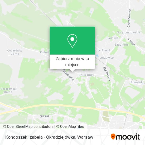 Mapa Kondoszek Izabela - Okradziejówka