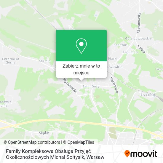 Mapa Family Kompleksowa Obsługa Przyjęć Okolicznościowych Michał Sołtysik