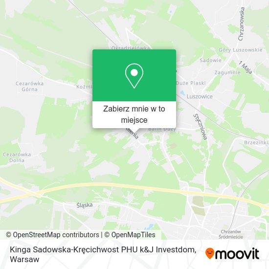 Mapa Kinga Sadowska-Kręcichwost PHU k&J Investdom