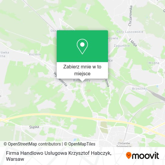 Mapa Firma Handlowo Usługowa Krzysztof Habczyk