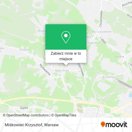 Mapa Miśkowiec Krzysztof