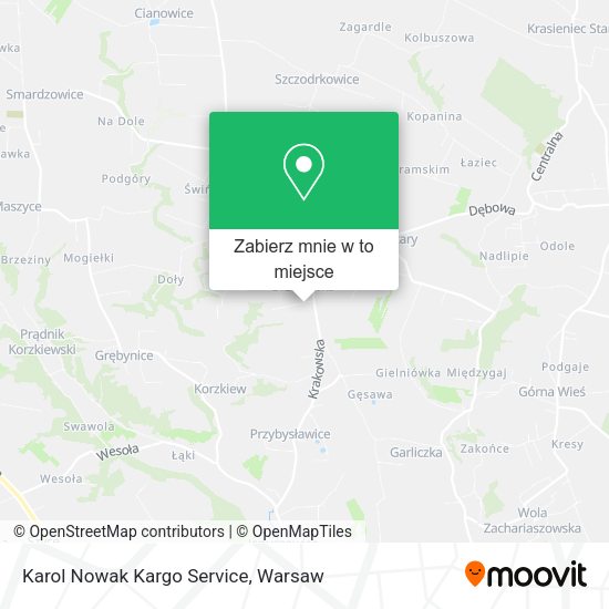 Mapa Karol Nowak Kargo Service