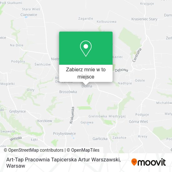 Mapa Art-Tap Pracownia Tapicerska Artur Warszawski