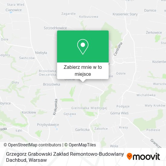 Mapa Grzegorz Grabowski Zakład Remontowo-Budowlany Dachbud