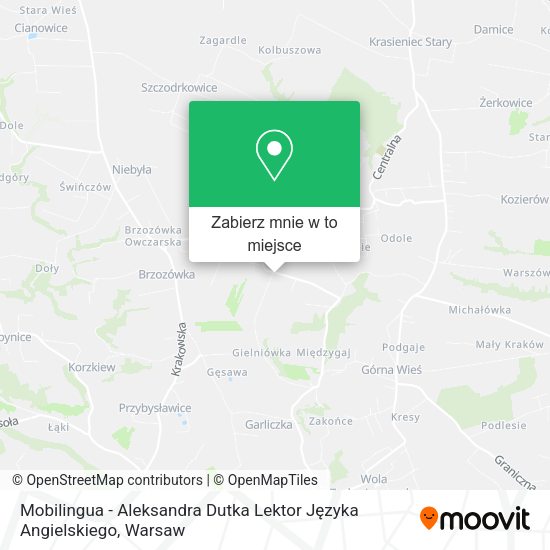 Mapa Mobilingua - Aleksandra Dutka Lektor Języka Angielskiego