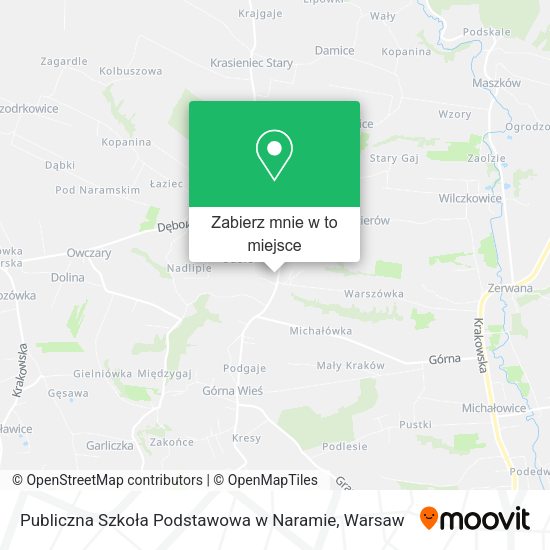 Mapa Publiczna Szkoła Podstawowa w Naramie