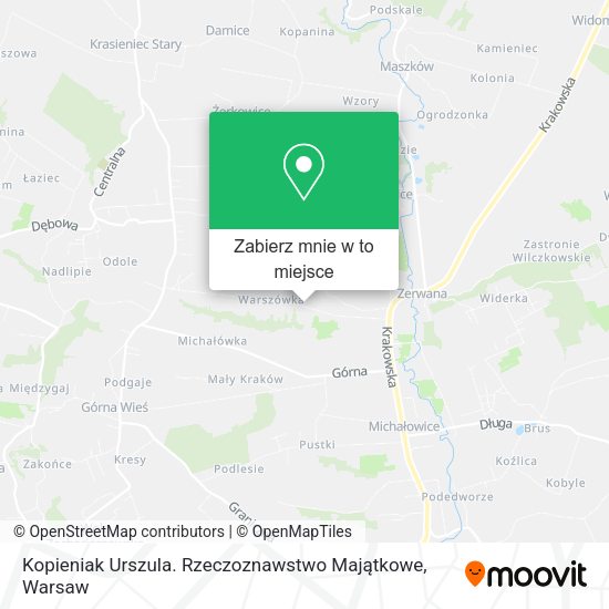 Mapa Kopieniak Urszula. Rzeczoznawstwo Majątkowe