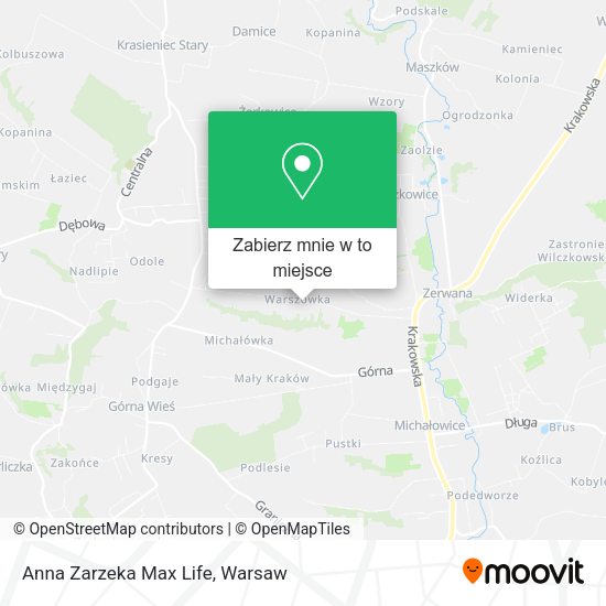 Mapa Anna Zarzeka Max Life