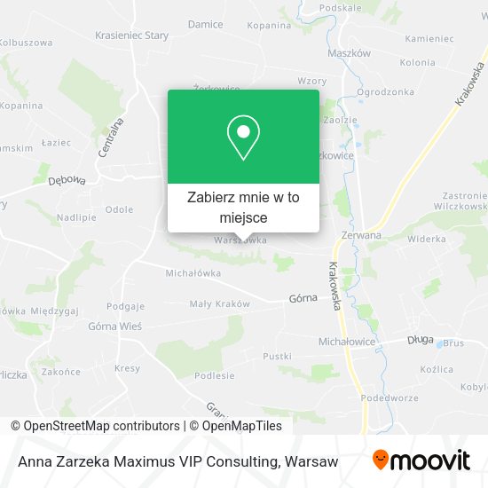 Mapa Anna Zarzeka Maximus VIP Consulting