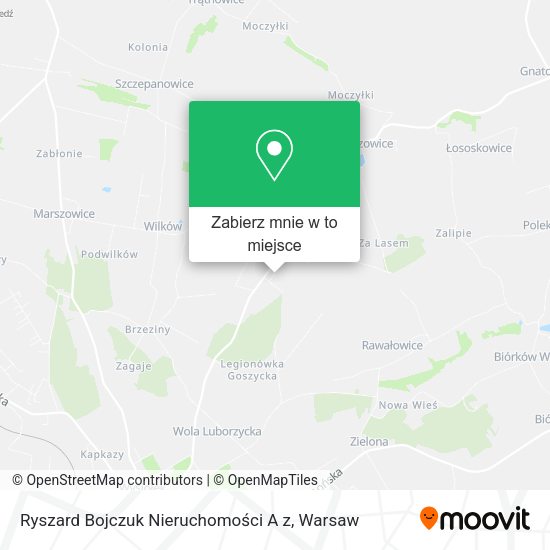 Mapa Ryszard Bojczuk Nieruchomości A z