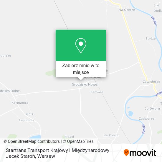 Mapa Startrans Transport Krajowy i Międzynarodowy Jacek Staroń