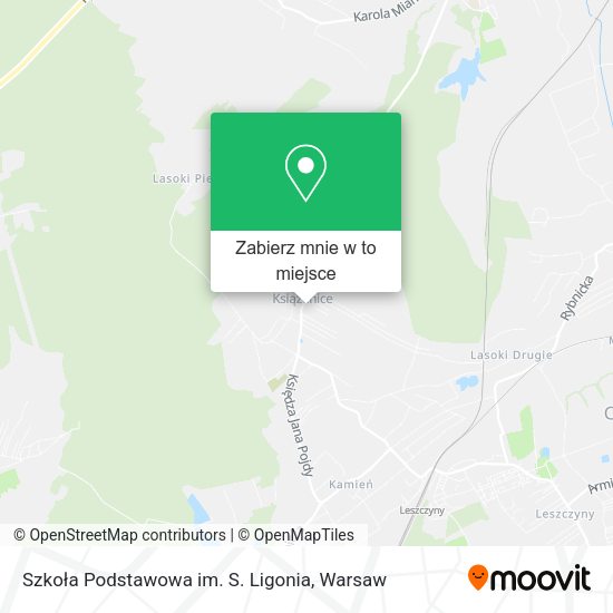 Mapa Szkoła Podstawowa im. S. Ligonia