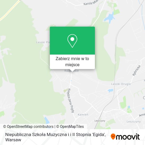 Mapa Niepubliczna Szkoła Muzyczna i i II Stopnia 'Egida'