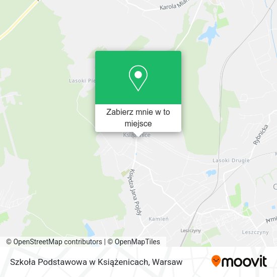 Mapa Szkoła Podstawowa w Książenicach