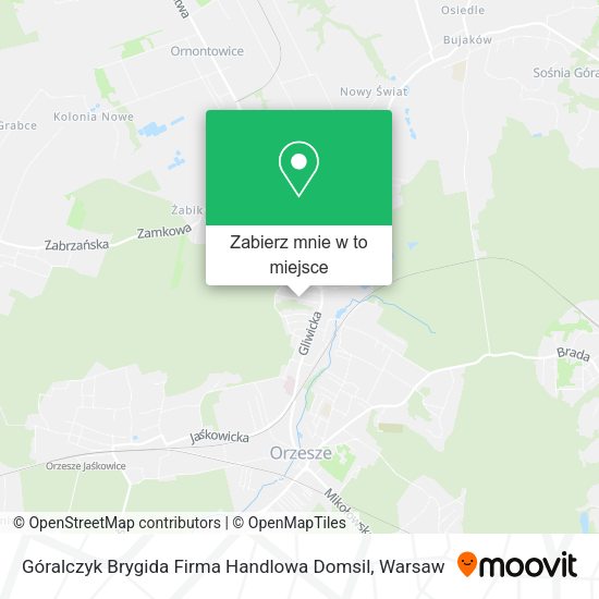 Mapa Góralczyk Brygida Firma Handlowa Domsil