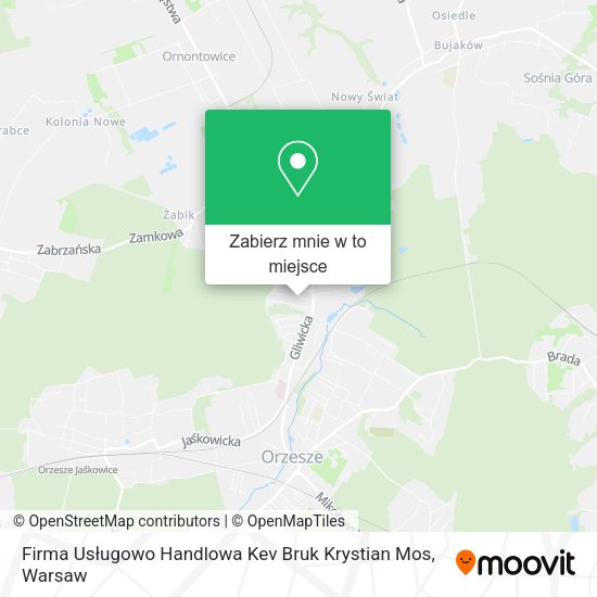 Mapa Firma Usługowo Handlowa Kev Bruk Krystian Mos