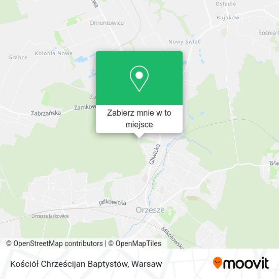 Mapa Kościół Chrześcijan Baptystów