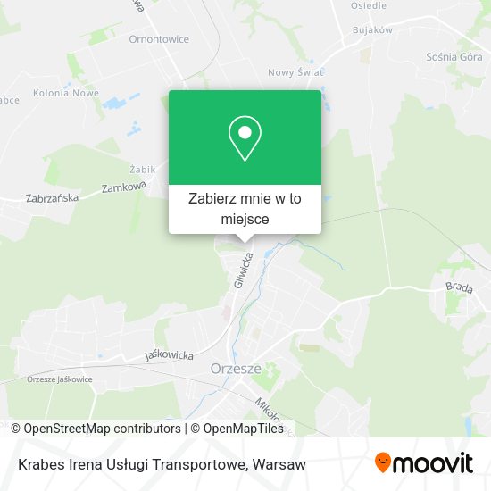 Mapa Krabes Irena Usługi Transportowe