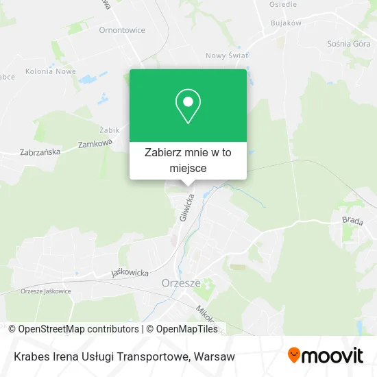Mapa Krabes Irena Usługi Transportowe
