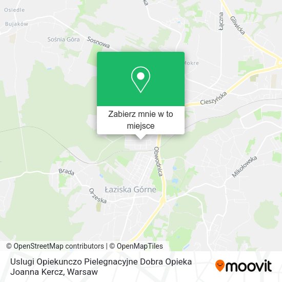 Mapa Uslugi Opiekunczo Pielegnacyjne Dobra Opieka Joanna Kercz