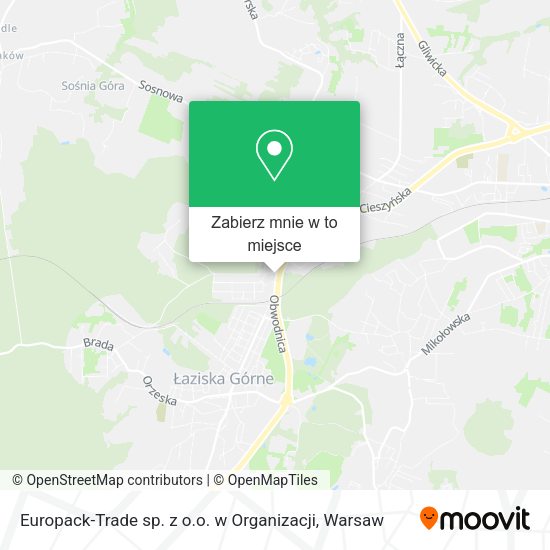 Mapa Europack-Trade sp. z o.o. w Organizacji