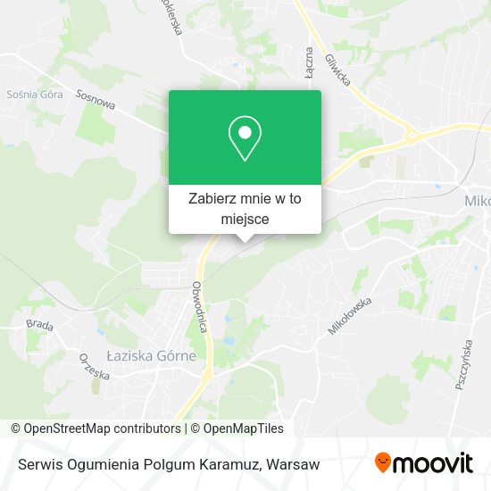 Mapa Serwis Ogumienia Polgum Karamuz