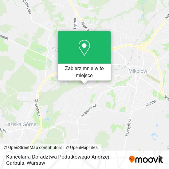 Mapa Kancelaria Doradztwa Podatkowego Andrzej Garbula