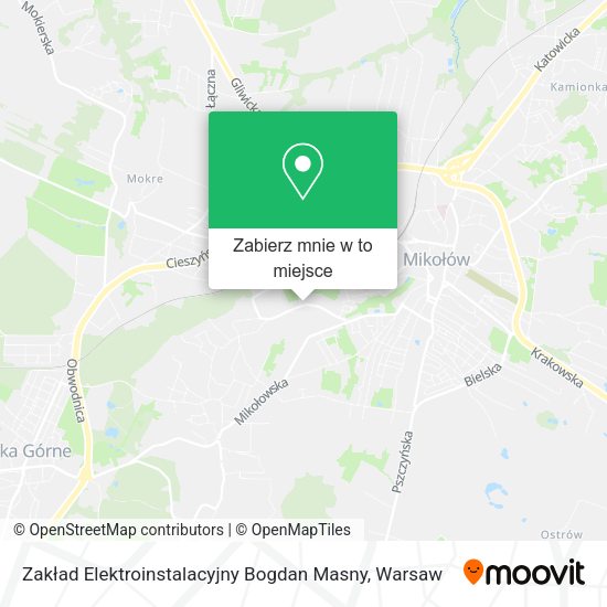 Mapa Zakład Elektroinstalacyjny Bogdan Masny