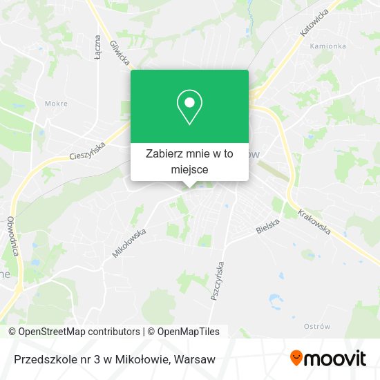 Mapa Przedszkole nr 3 w Mikołowie