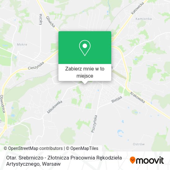 Mapa Otar. Srebrniczo - Złotnicza Pracownia Rękodzieła Artystycznego