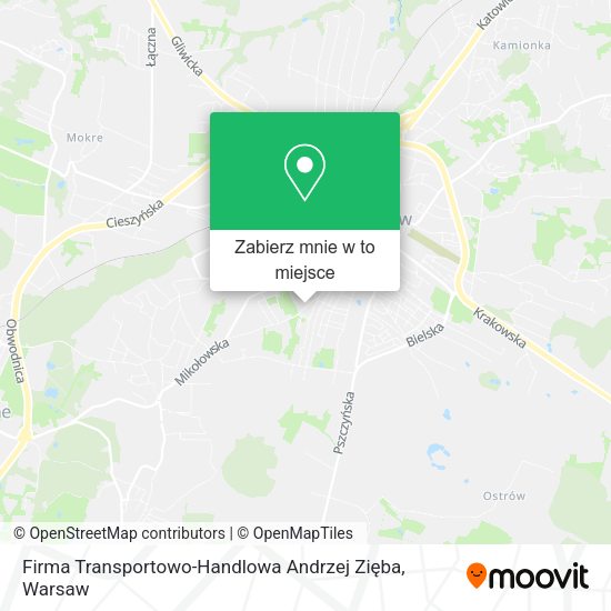 Mapa Firma Transportowo-Handlowa Andrzej Zięba