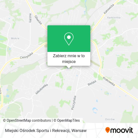 Mapa Miejski Ośrodek Sportu i Rekreacji