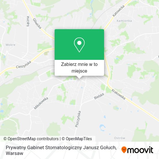 Mapa Prywatny Gabinet Stomatologiczny Janusz Gołuch