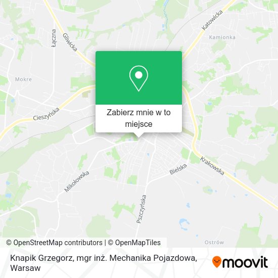 Mapa Knapik Grzegorz, mgr inż. Mechanika Pojazdowa