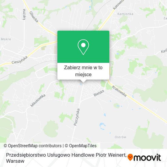 Mapa Przedsiębiorstwo Usługowo Handlowe Piotr Weinert