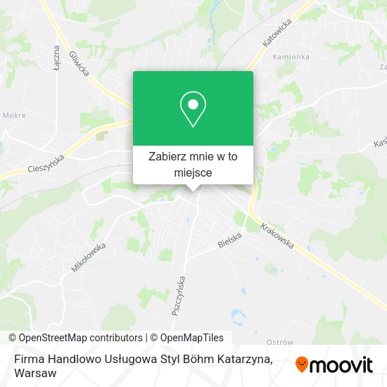 Mapa Firma Handlowo Usługowa Styl Böhm Katarzyna