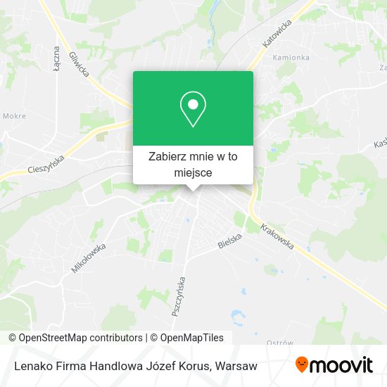 Mapa Lenako Firma Handlowa Józef Korus