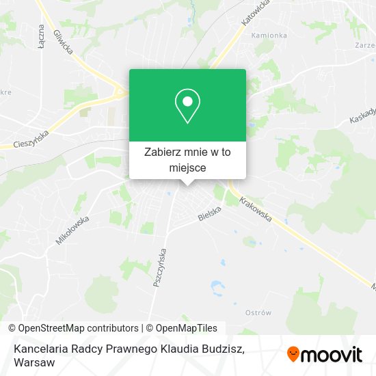 Mapa Kancelaria Radcy Prawnego Klaudia Budzisz